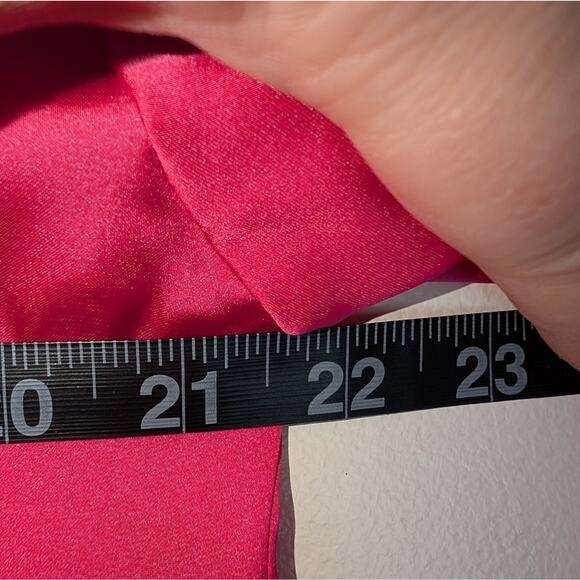 NWOT Zara Hot‎ Pink Satin feel Blouse - Picture 8 of 8